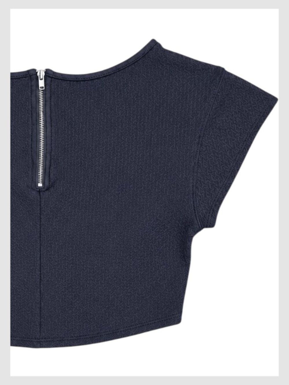 Bebe Crop Top Charcoal Gray Fitted Stretch Knit XS - Picture 5 of 8